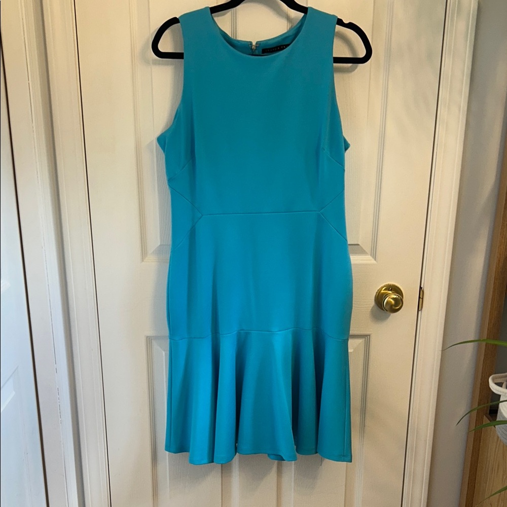 Ivanka Trump Vibrant Blue Midi Dress